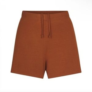 SKIMS Sleep Short Rayon Jersey Knit Copper Brown